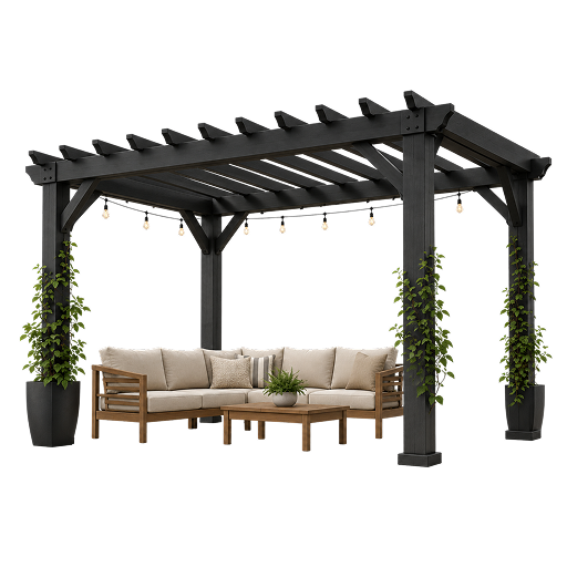 Pergola and custom gazebo assembly