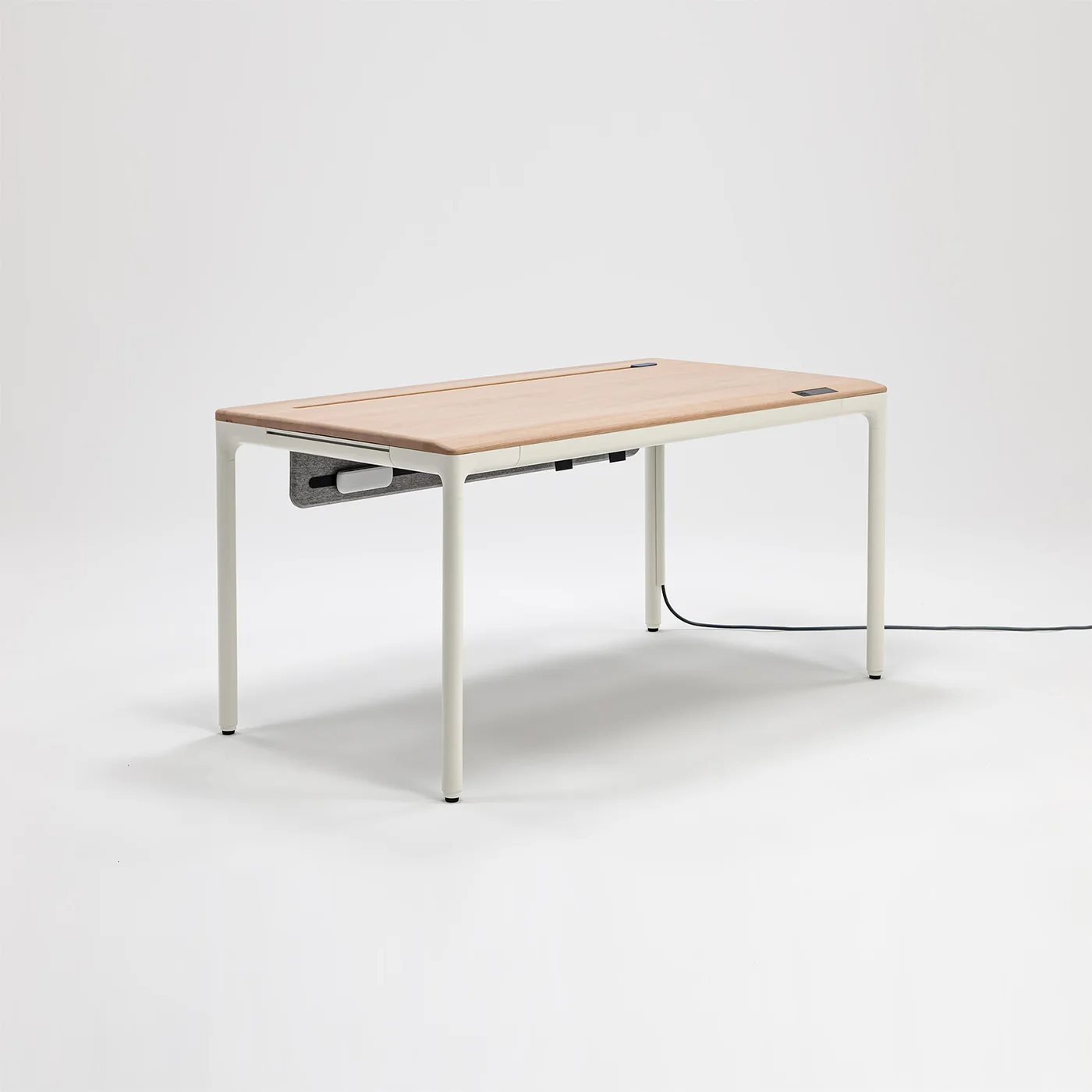 Beflo Tenon Premium smart adjustable desk with light wood top