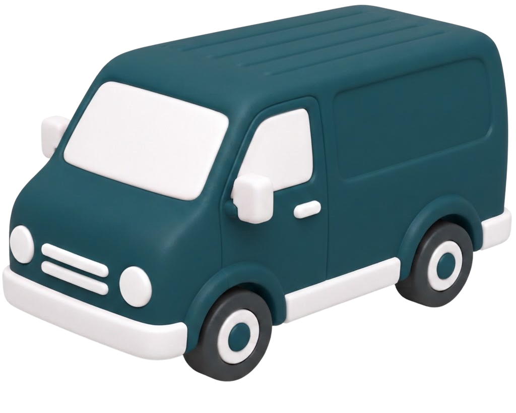 Service van icon for on-site installation