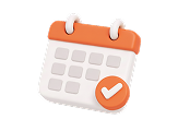 Calendar icon for choosing your appointment date and time
