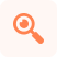 Magnifying glass icon representing full service transparency